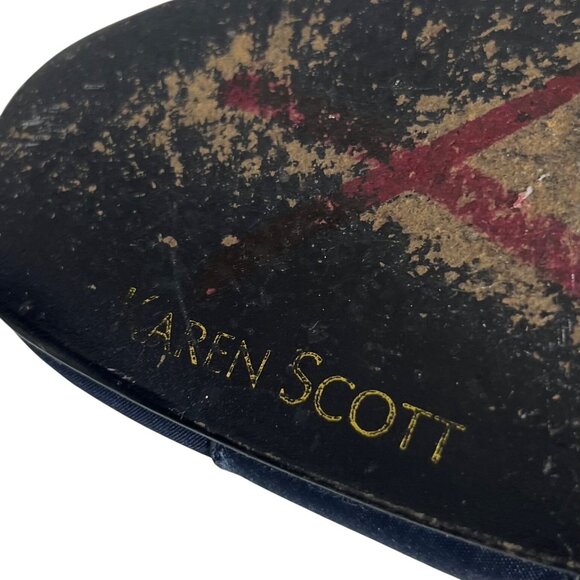 Karen Scott Misha Pumps Shoes Heeled Womens Size 8.5 N Blue Leather - Picture 6 of 10